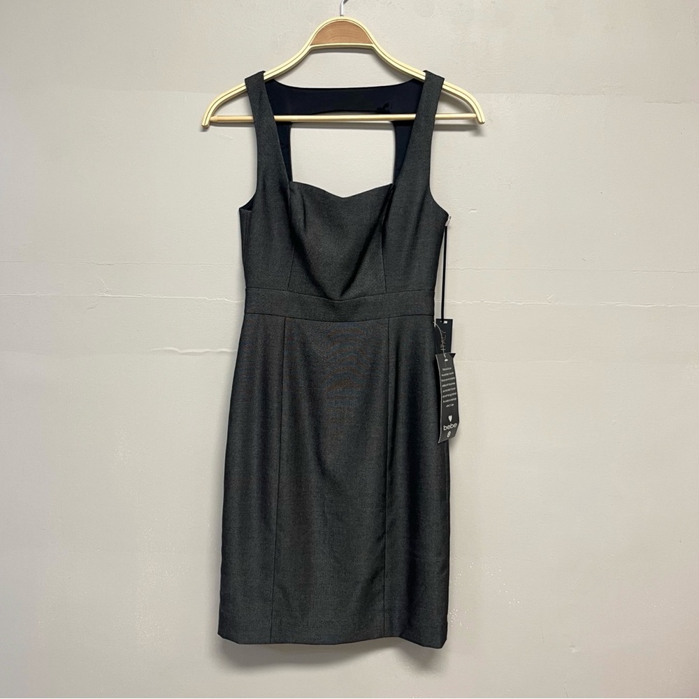 bebe Square Neck Open Back Dress